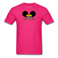 Afro Puff Wonder Woman Girl Peekaboo - fuchsia