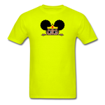Afro Puff Wonder Woman Girl Peekaboo - safety green