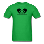 Afro Puffs Girl Peekaboo - bright green