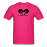 Afro Puffs Girl Peekaboo - fuchsia