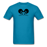 Afro Puffs Girl Peekaboo - turquoise