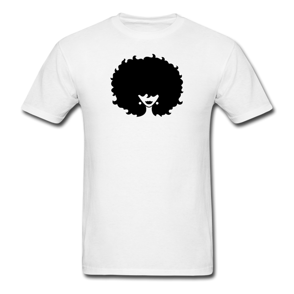 Afro Woman - white