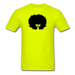 Afro Woman - safety green