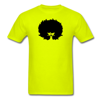 Afro Woman - safety green