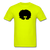 Afro Woman - safety green