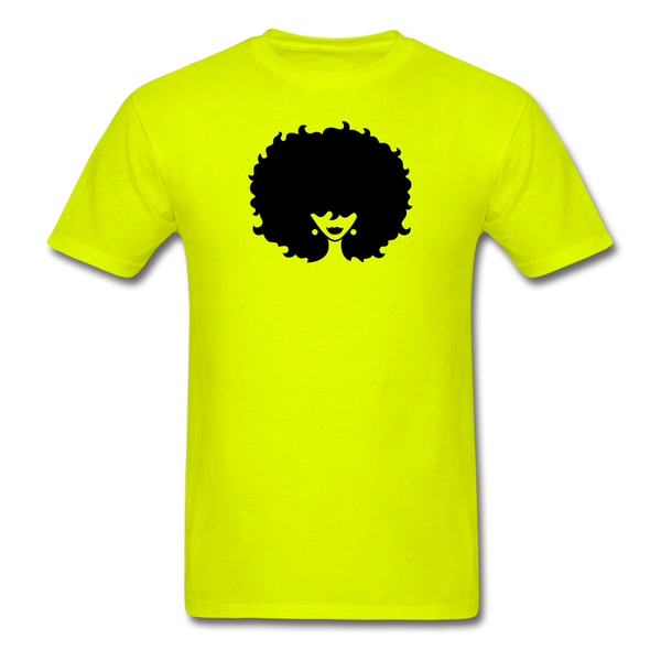 Afro Woman - safety green