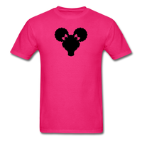 Afro Puffs Girl - fuchsia