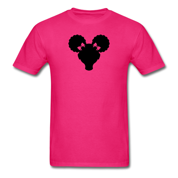 Afro Puffs Girl - fuchsia