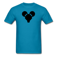 Afro Puffs Girl - turquoise