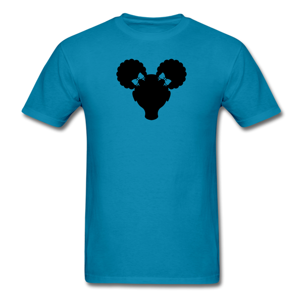 Afro Puffs Girl - turquoise