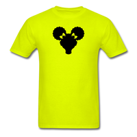 Afro Puffs Girl - safety green