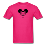 Afro Puffs Girl Face - fuchsia