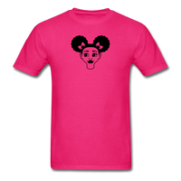 Afro Puffs Girl Face - fuchsia