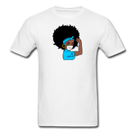 Afro Woman Doctor Nurse - white
