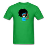 Afro Woman Doctor Nurse - bright green