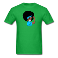 Afro Woman Doctor Nurse - bright green