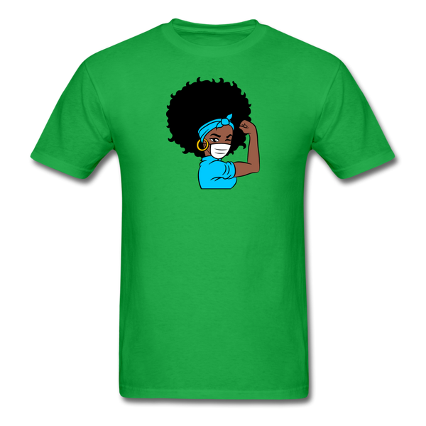 Afro Woman Doctor Nurse - bright green