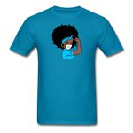 Afro Woman Doctor Nurse - turquoise