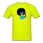 Afro Woman Doctor Nurse - safety green