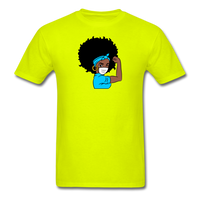 Afro Woman Doctor Nurse - safety green