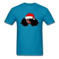 Afro Santa Claus Girl - turquoise