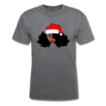 Afro Santa Claus Girl - mineral charcoal gray