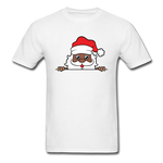 Peekaboo Black Santa - white