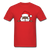 Peekaboo Black Santa - red