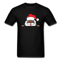 Peekaboo Black Santa - black