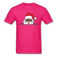 Peekaboo Black Santa - fuchsia