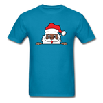 Peekaboo Black Santa - turquoise