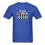 Stop Covid - royal blue