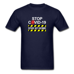 Stop Covid - navy