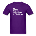 Mask, Paper, Saty Home & Sanitizer - purple