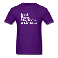 Mask, Paper, Saty Home & Sanitizer - purple