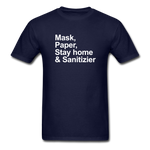 Mask, Paper, Saty Home & Sanitizer - navy