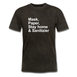 Mask, Paper, Saty Home & Sanitizer - mineral black