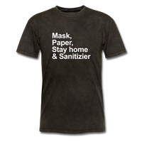 Mask, Paper, Saty Home & Sanitizer - mineral black