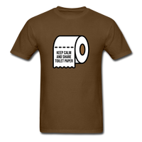 Keep Calm And Toilet Paper - brown
