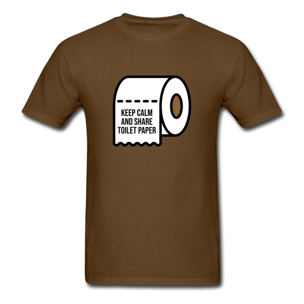 Keep Calm And Toilet Paper - brown