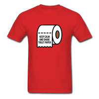 Keep Calm And Toilet Paper - red