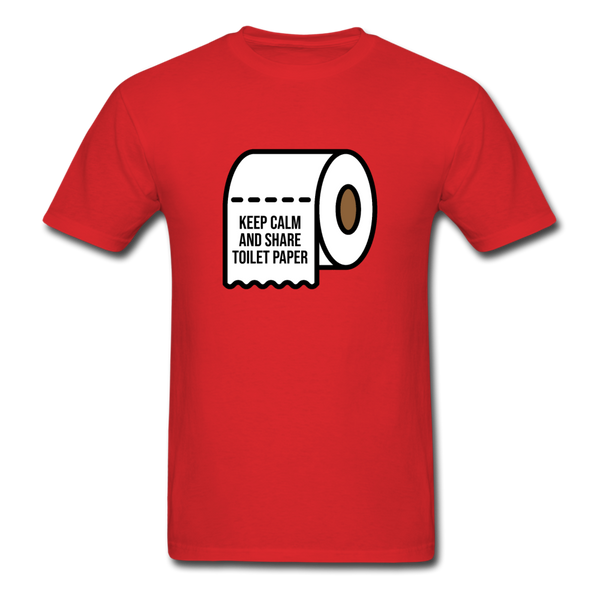 Keep Calm And Toilet Paper - red