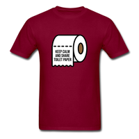 Keep Calm And Toilet Paper - burgundy