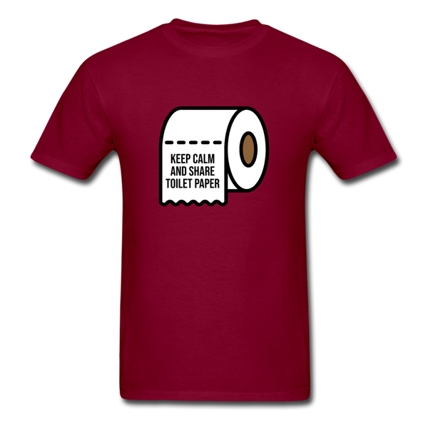 Keep Calm And Toilet Paper - burgundy