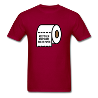 Keep Calm And Toilet Paper - dark red