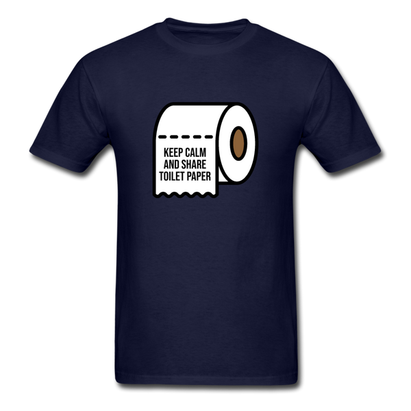 Keep Calm And Toilet Paper - navy