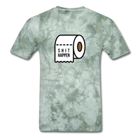 Shit Happen - military green tie dye