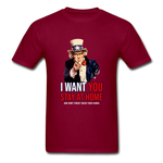 Stay At Home - burgundy