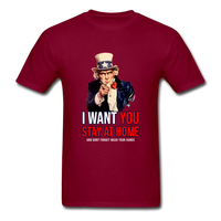 Stay At Home - burgundy