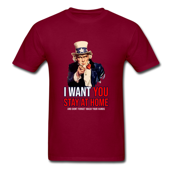 Stay At Home - burgundy